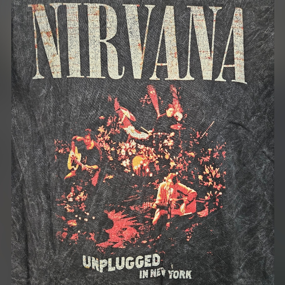 NWOT Nirvana New York Unplugged Short Sleeve Unisex Tee Size M - Picture 3 of 5